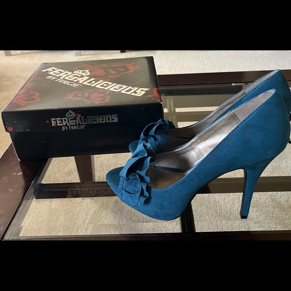 Blue Suede shoes, size 9/12 Never Worn